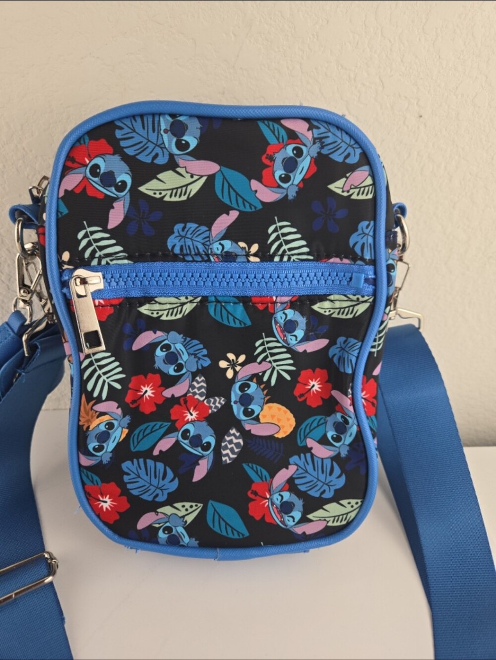 Disney Stitch Bag with Blue Tropical Stitch Print